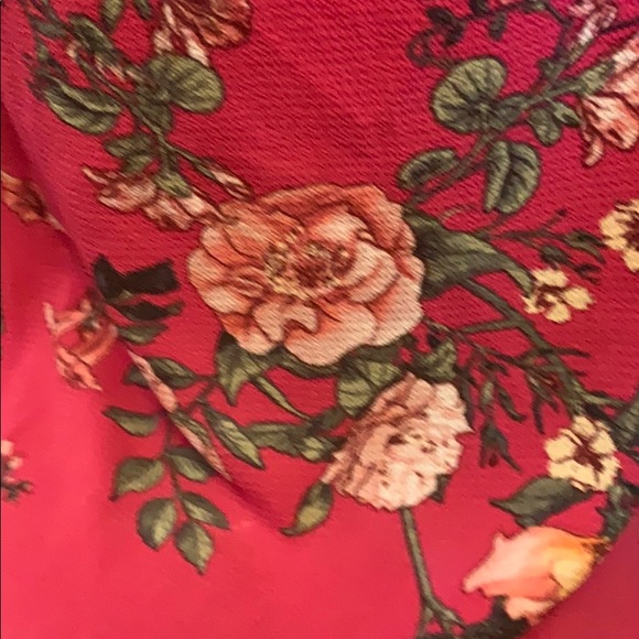 Como Vintage Fuschia Floral Sundress- Size Small - Picture 9 of 12